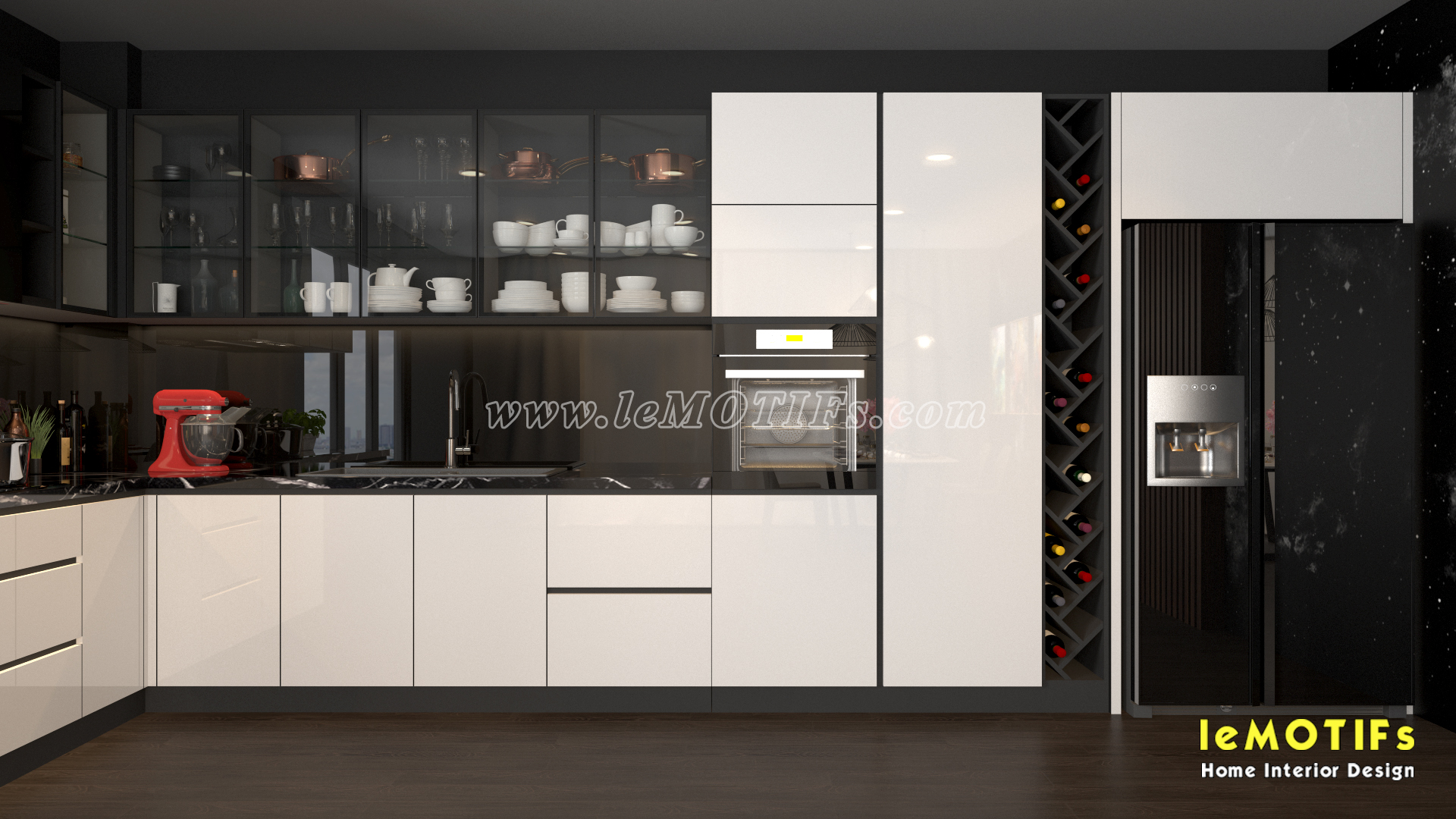 <img src=” http://lemotifs.com/wp-content/uploads/2019/05/Thiet-ke-tu-bep-phong-cach-trang-va-den-nha-co-mai-quan-10-V1.jpg” alt=”thiết kế tủ bếp trắng và đen />