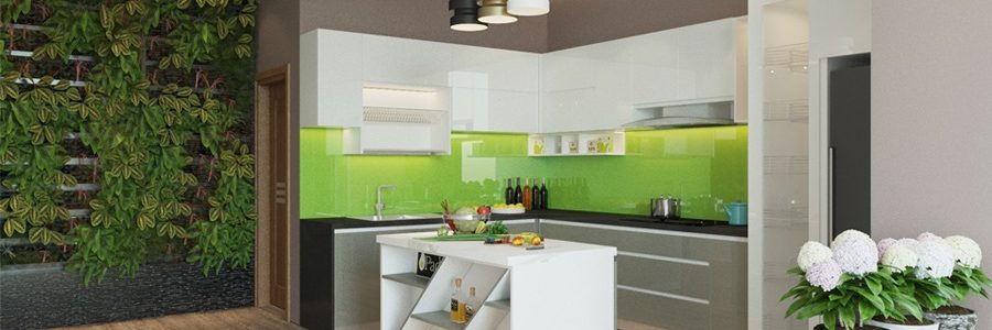 Thiết kế tủ bếp Acrylic nhà anh Phước quận Bình Thạnh