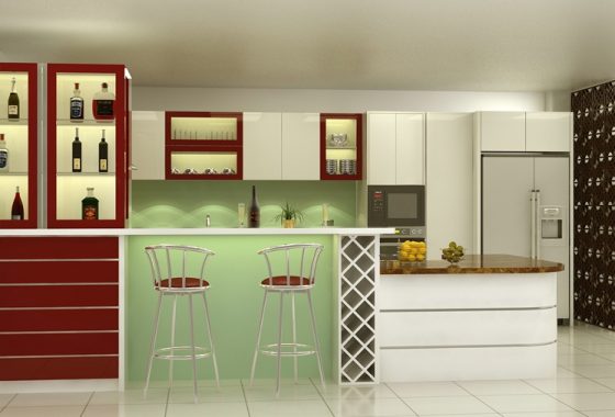 Thiết kế tủ bếp Acrylic cho khách hàng tại Bình Dương