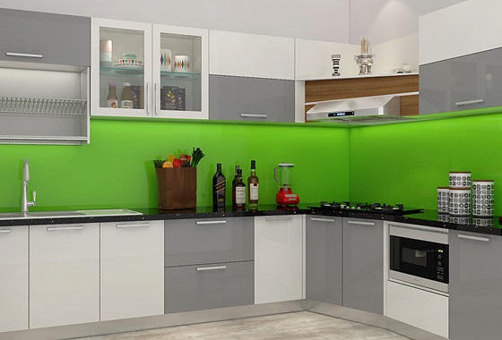 Thiết kế tủ bếp Acrylic nhà anh Khánh – quận 12