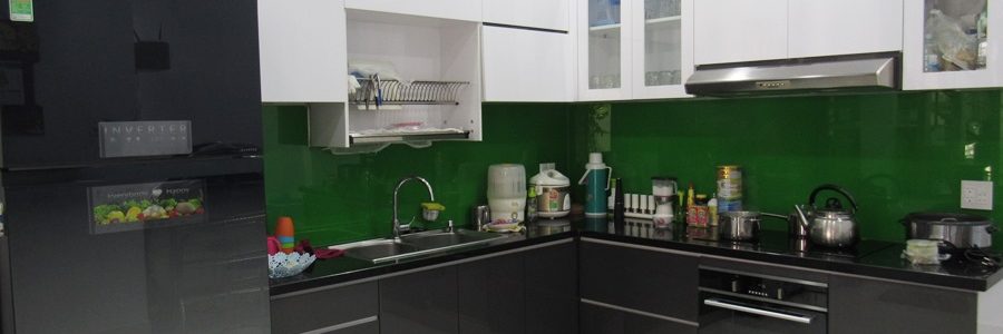 Thi công tủ bếp Acrylic nhà anh Khâm – quận Bình Thạnh